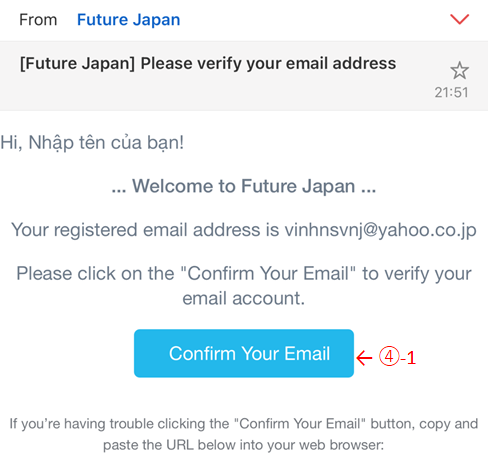 ④ Mở Email của bạn :
